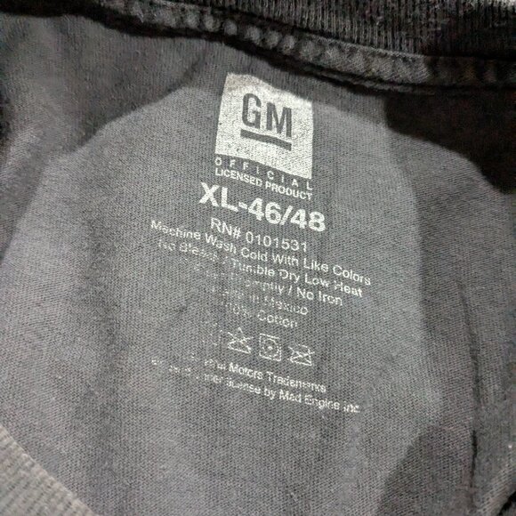 GM Chevrolet Detroit Michigan Men's XL Graphic T-Shirt, Gray, 100% Cotton - Picture 10 of 11